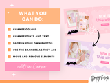 Cute Fall Halloween Shopify Banners