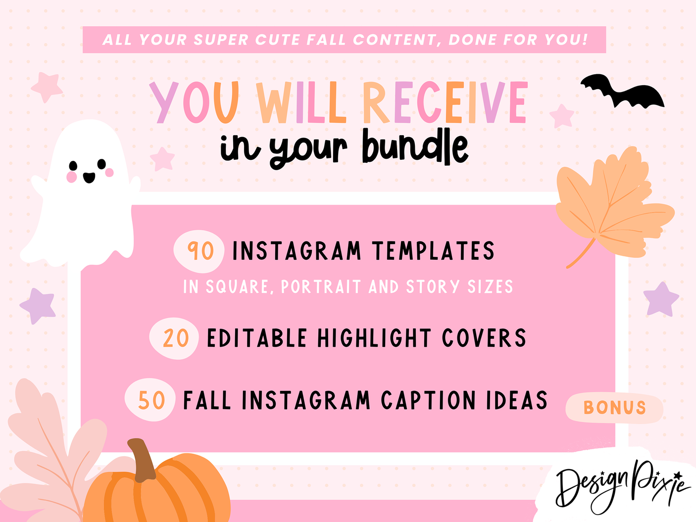 Spooky Fall Instagram Templates