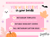 Spooky Fall Instagram Templates