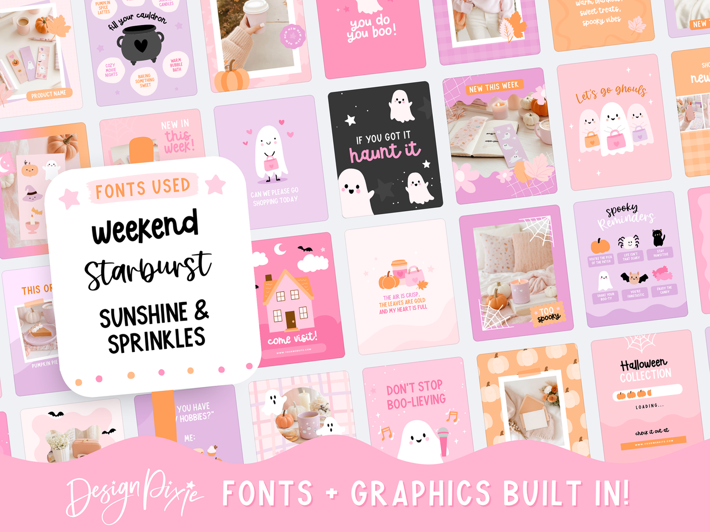 Spooky Fall Instagram Templates