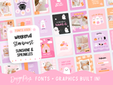 Spooky Fall Instagram Templates