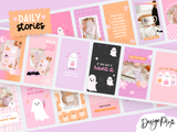 Cute halloween and fall Instagram stories