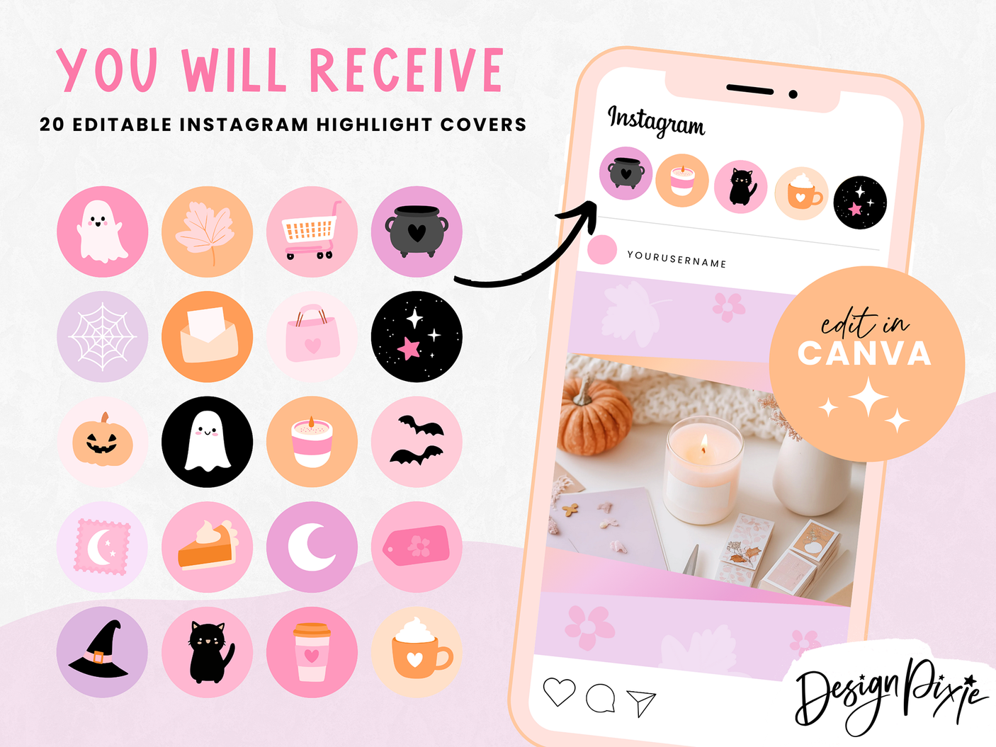 Cute Halloween Instagram highlight icons