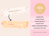 Boho Floral Etsy Banner Templates