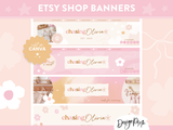 Boho Floral Etsy Banner Templates