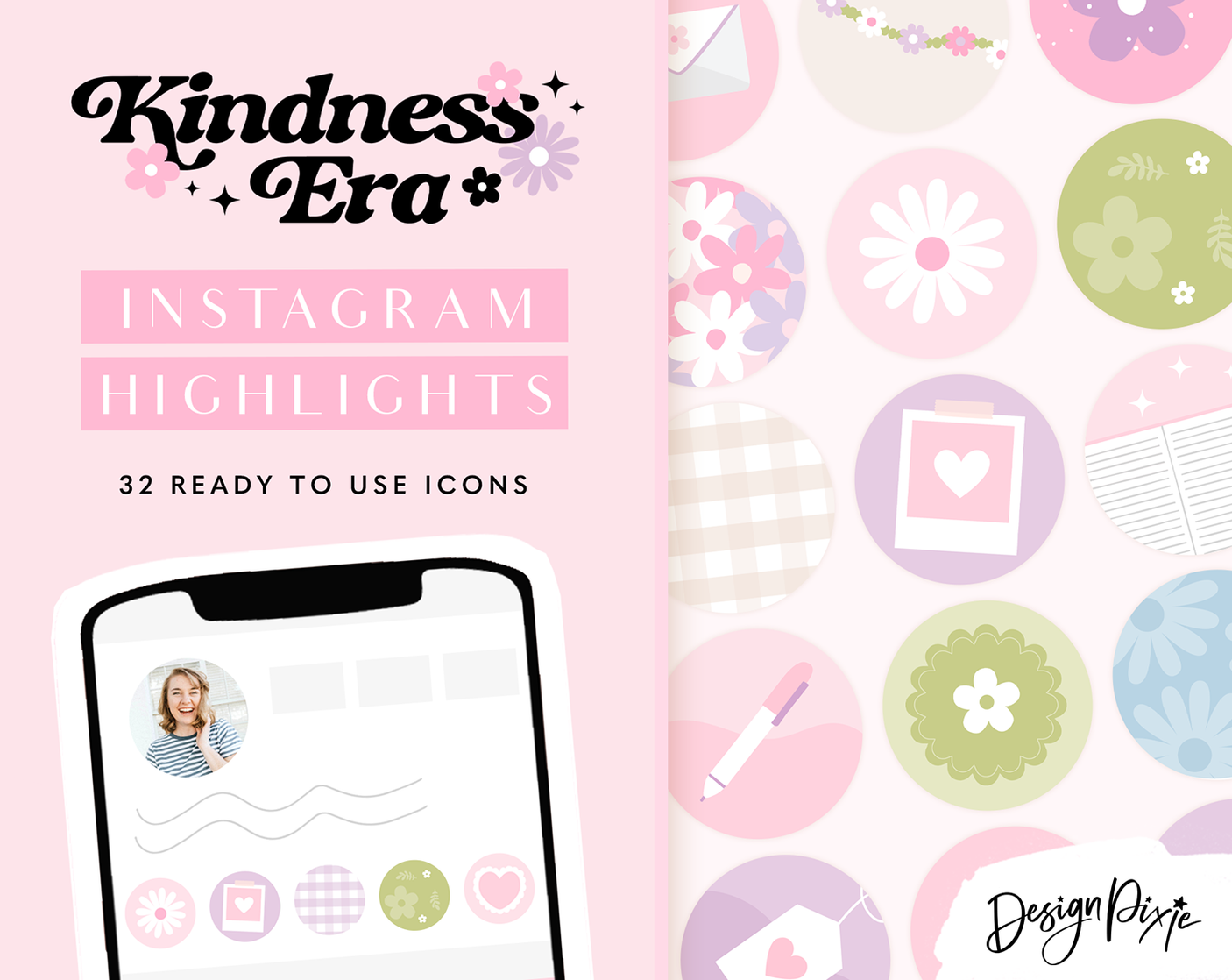 Pink Purple Instagram Highlight Icons - Design Pixie