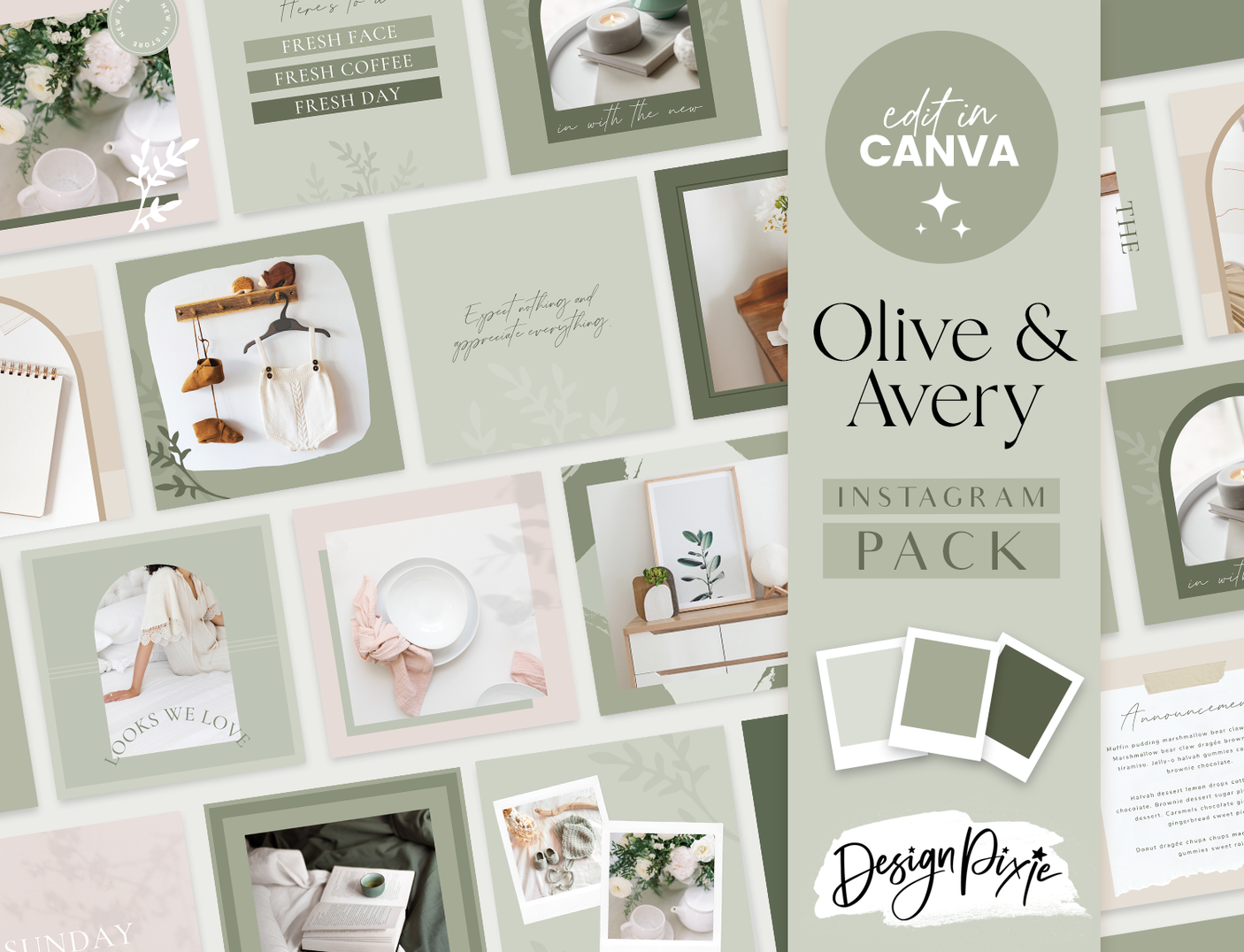 Olive And Avery Instagram Post Templates