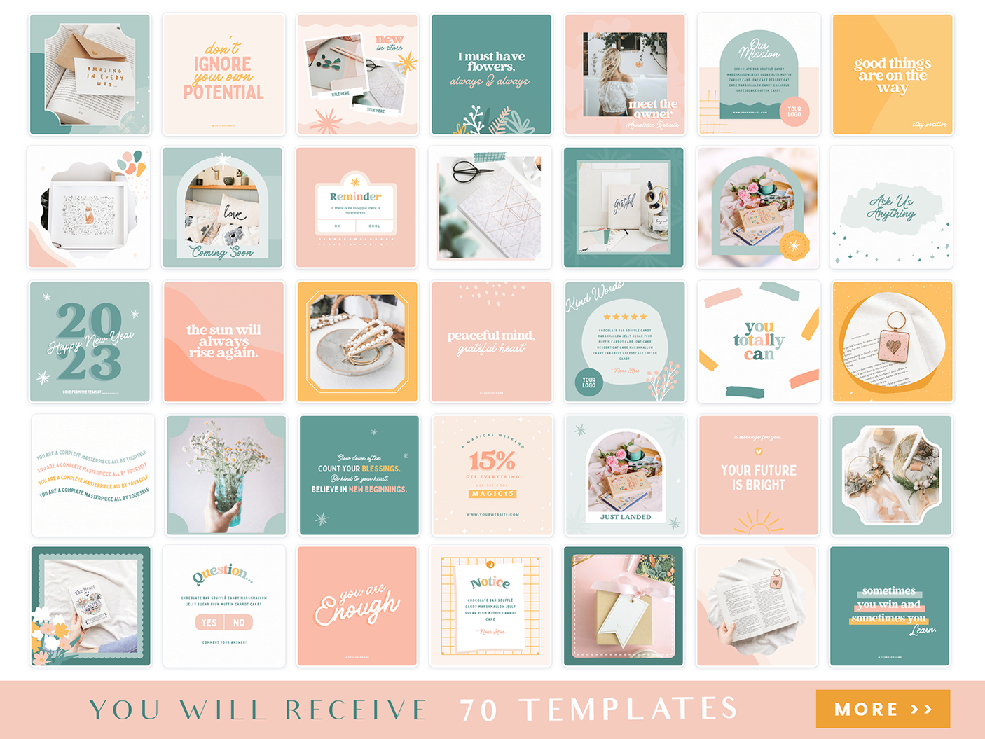 Enchanting Instagram Post Templates - Design Pixie