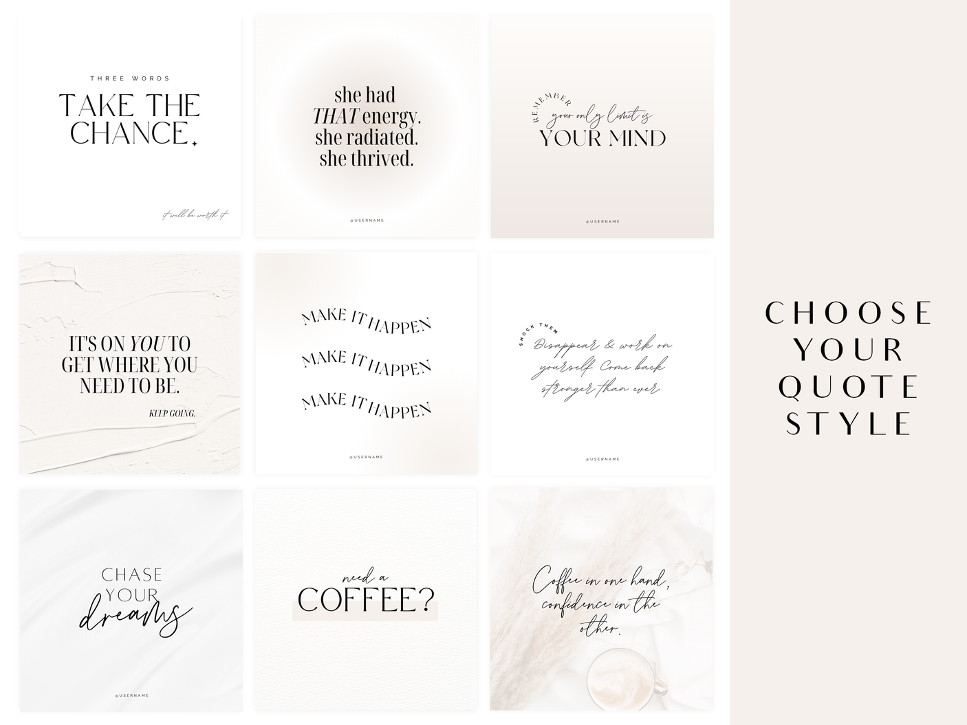 Aesthetic Instagram Post Templates - Design Pixie