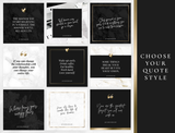 Black Gold Instagram Post Templates - Design Pixie