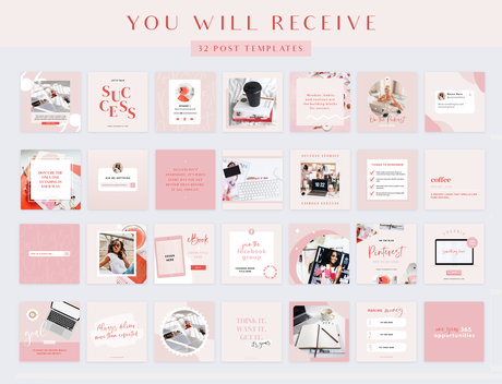 Million Babe Instagram Post Templates - Design Pixie