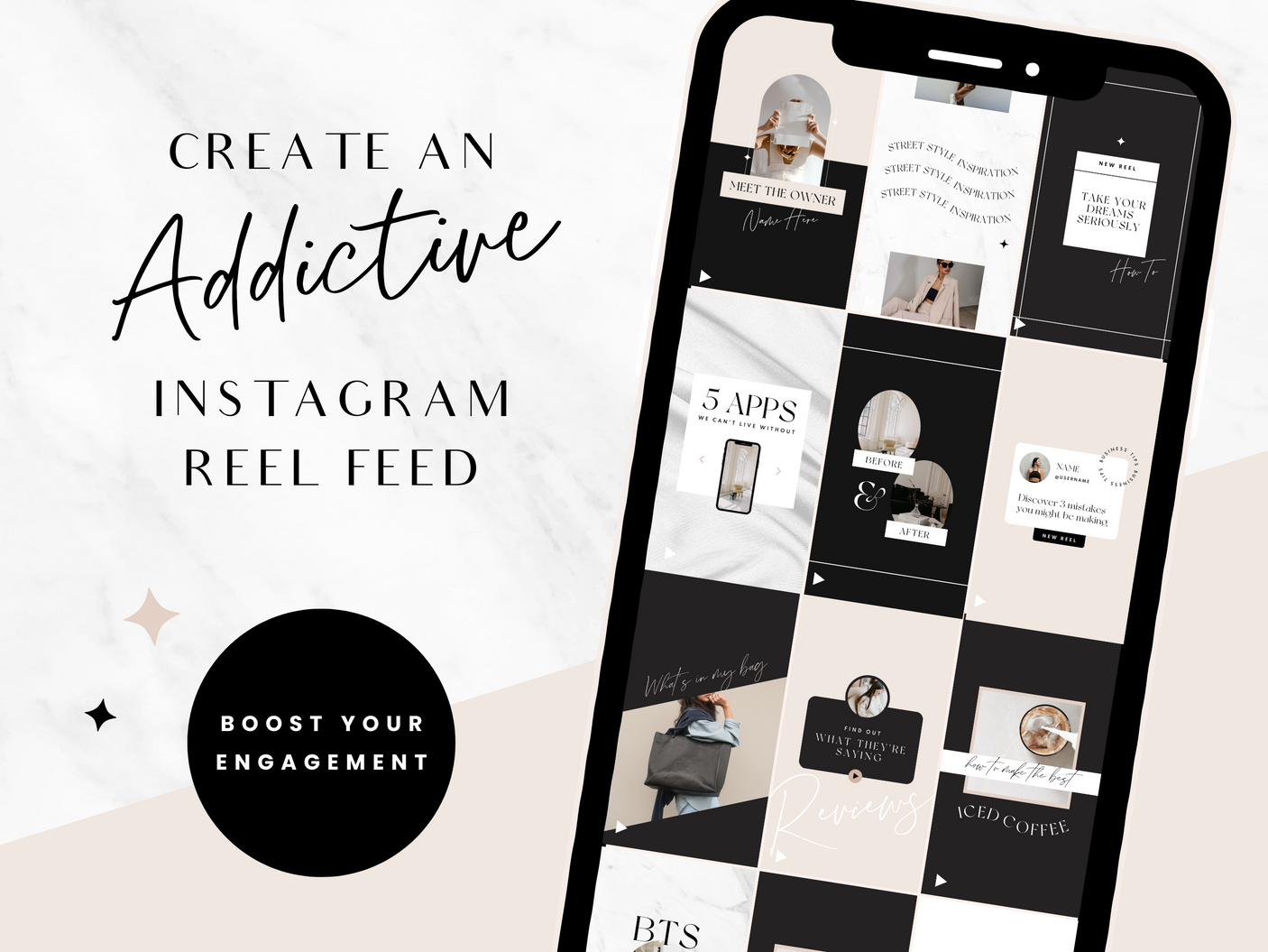 Luxe Edit Instagram Reel Templates - Design Pixie