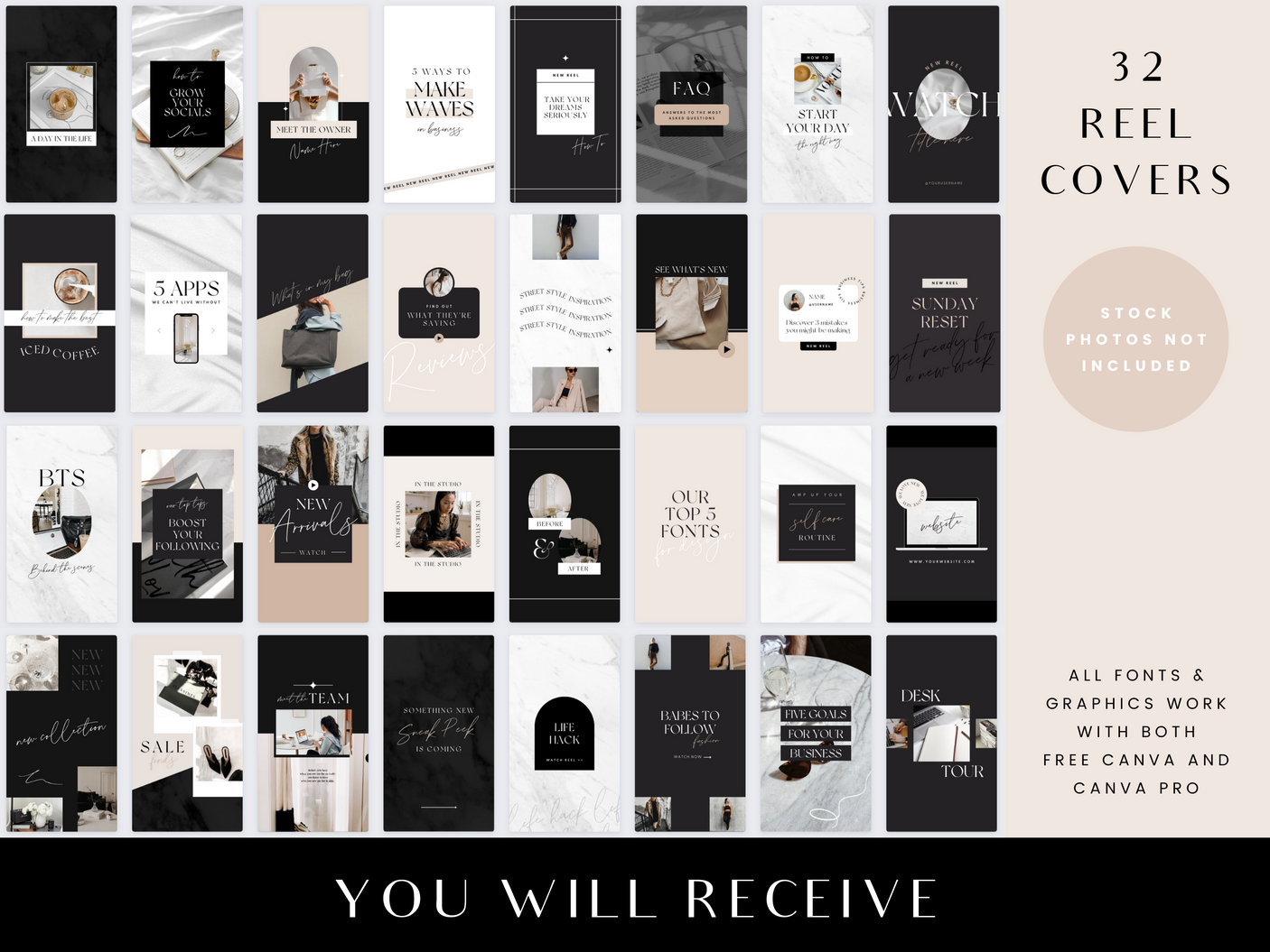 Luxe Edit Instagram Reel Templates - Design Pixie