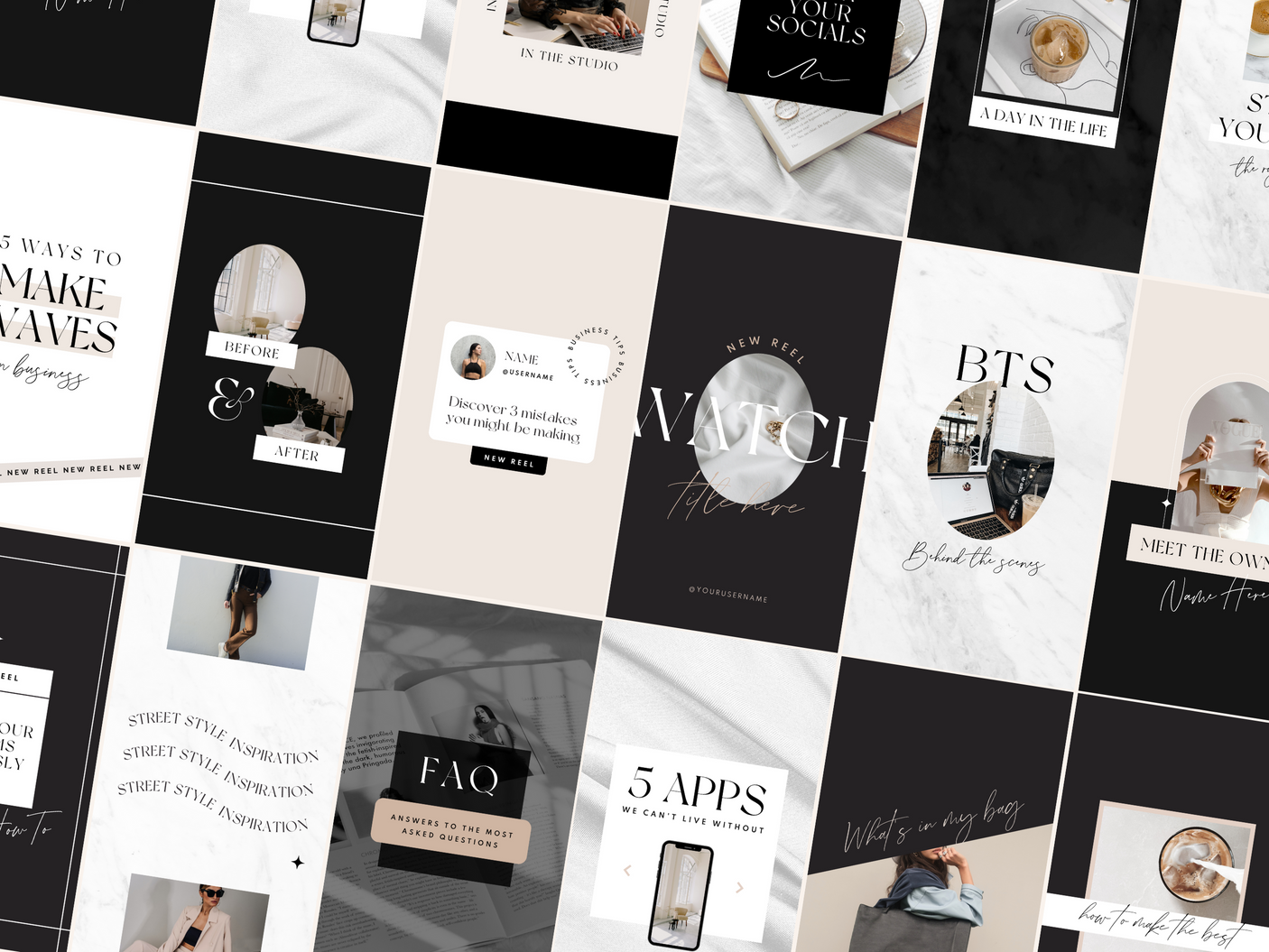 Luxe Edit Instagram Reel Templates - Design Pixie