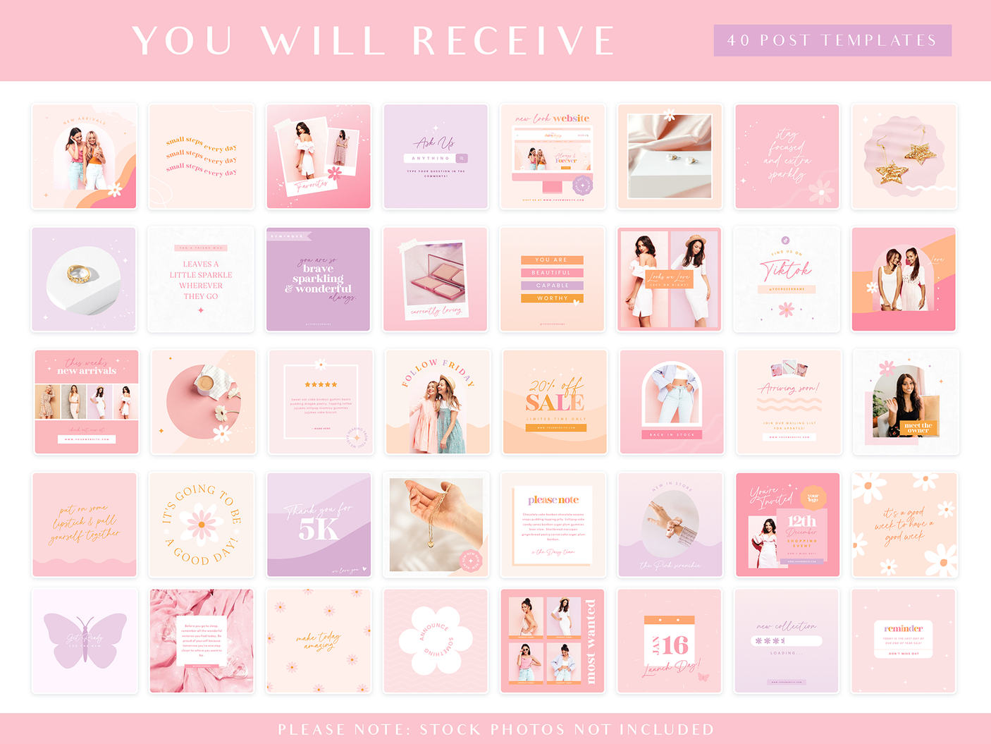 Daisy Days Instagram Post Templates - Design Pixie