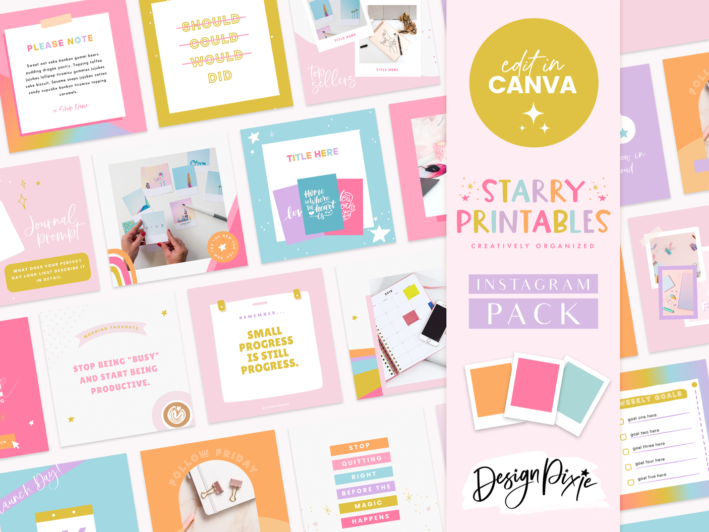 Starry Printables Instagram Post Templates
