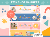 Kids Toy Shop Etsy Banners