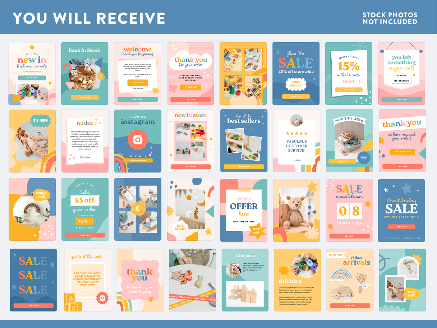 Bright Kids Email Marketing Templates