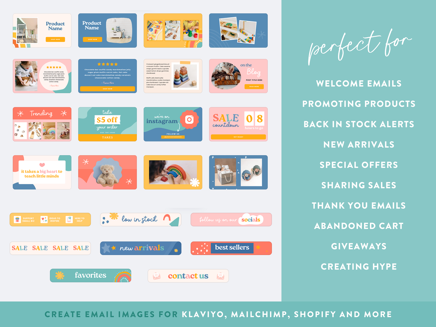 Bright Kids Email Marketing Templates