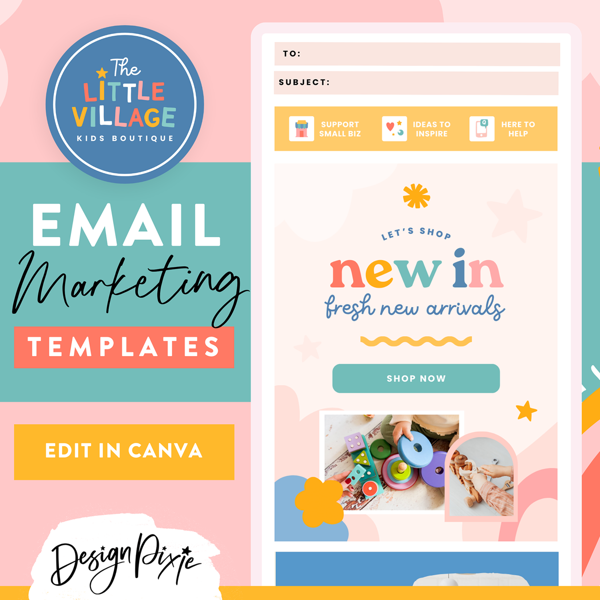 Email Example Kids Bright Kids Email Marketing Templates – Design Pixie