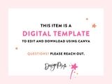 Pink Social Media Sign Template