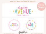 Digital Avenue Logo Template - Design Pixie