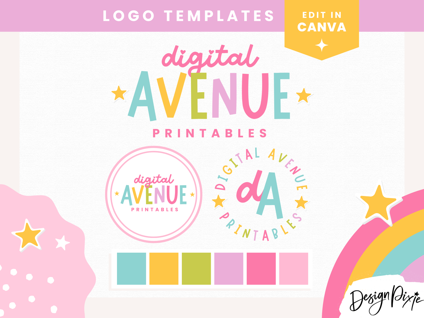 Digital Avenue Logo Template - Design Pixie