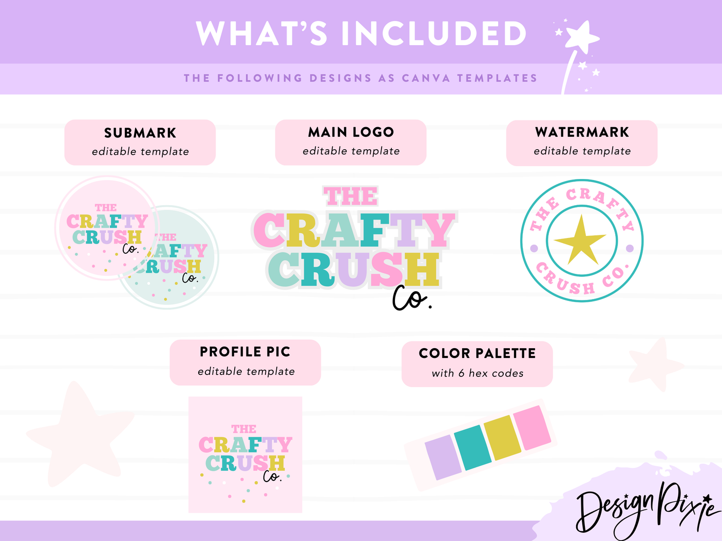 Crafty Crush Logo Design Template