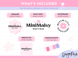 Girly Boutique Logo Design Template