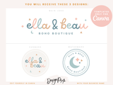 Ella And Beau Logo Template - Design Pixie