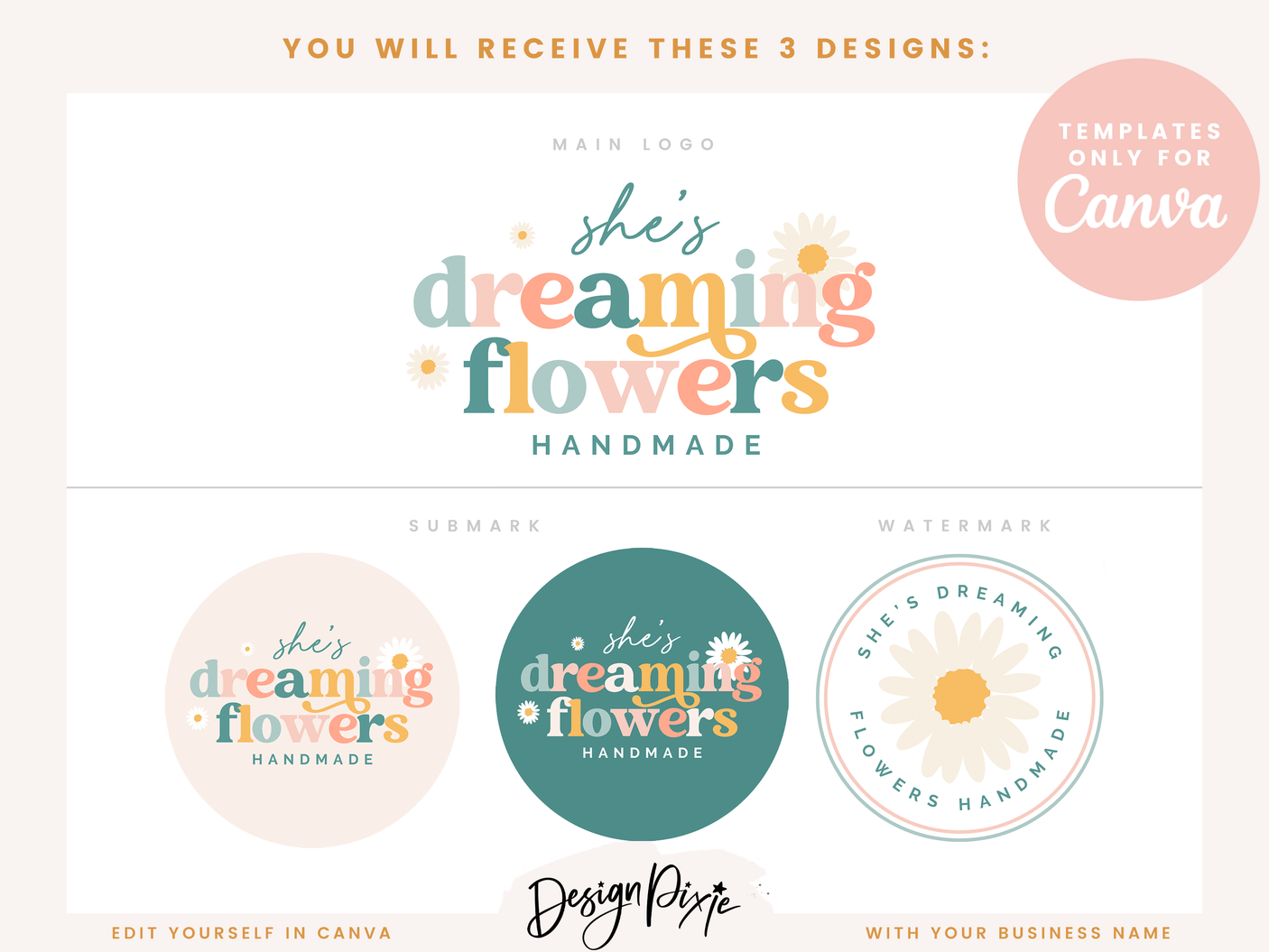 Flower Logo Design Template - Design Pixie