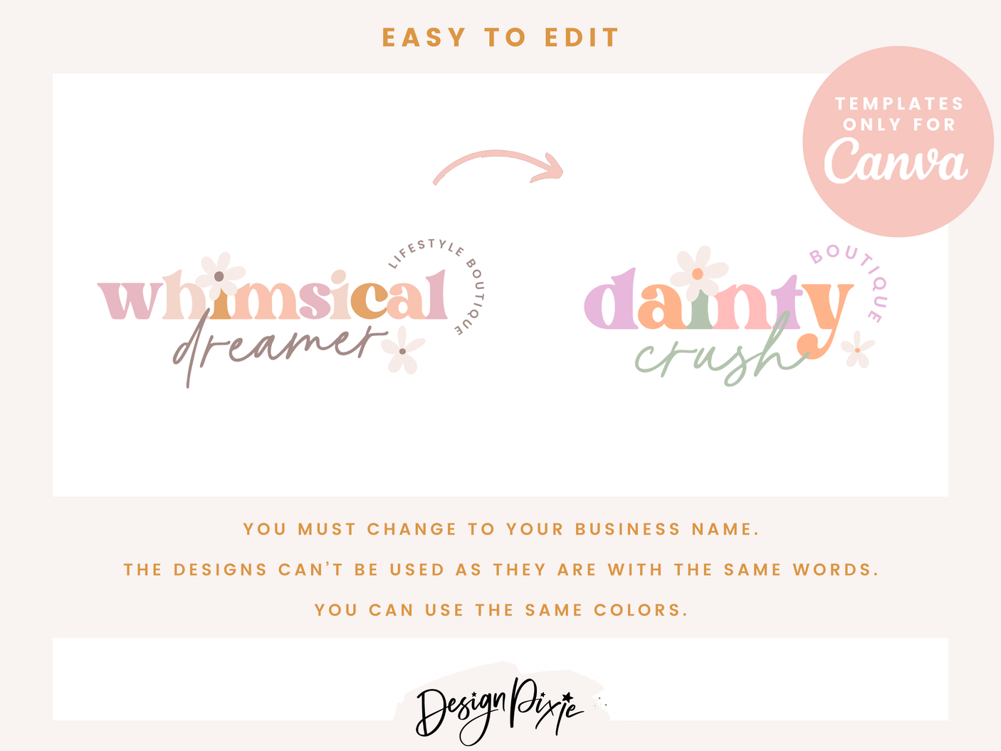 Whimsical Dreamer Logo Template - Design Pixie