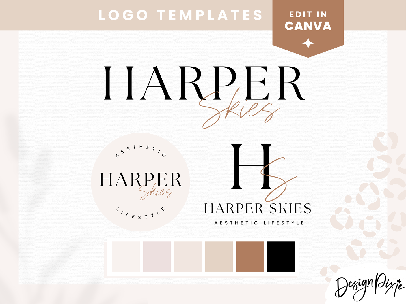 Harper Skies Logo Template - Design Pixie