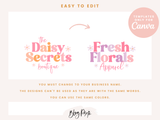 Daisy Secrets Logo Template - Design Pixie