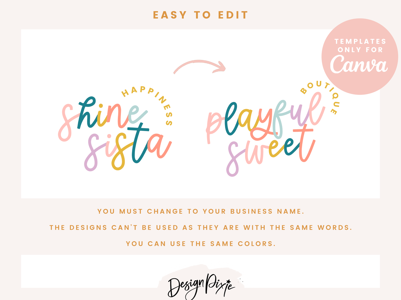 Shine Sista Logo Template - Design Pixie