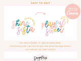 Shine Sista Logo Template - Design Pixie