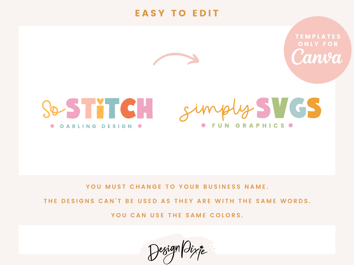 So Stitch Logo Template - Design Pixie