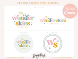 Wonder Skies Logo Template - Design Pixie