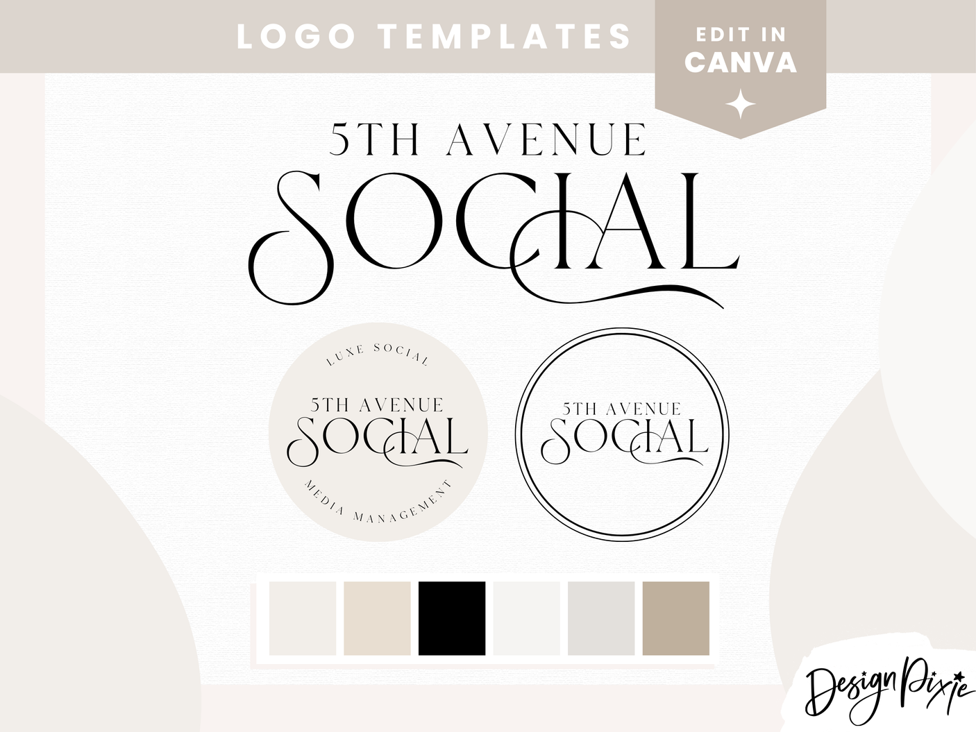 Luxe Canva Logo template