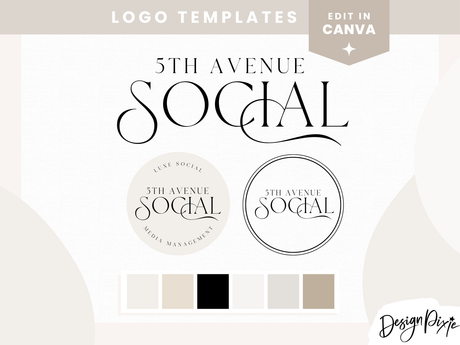 Luxe Canva Logo template