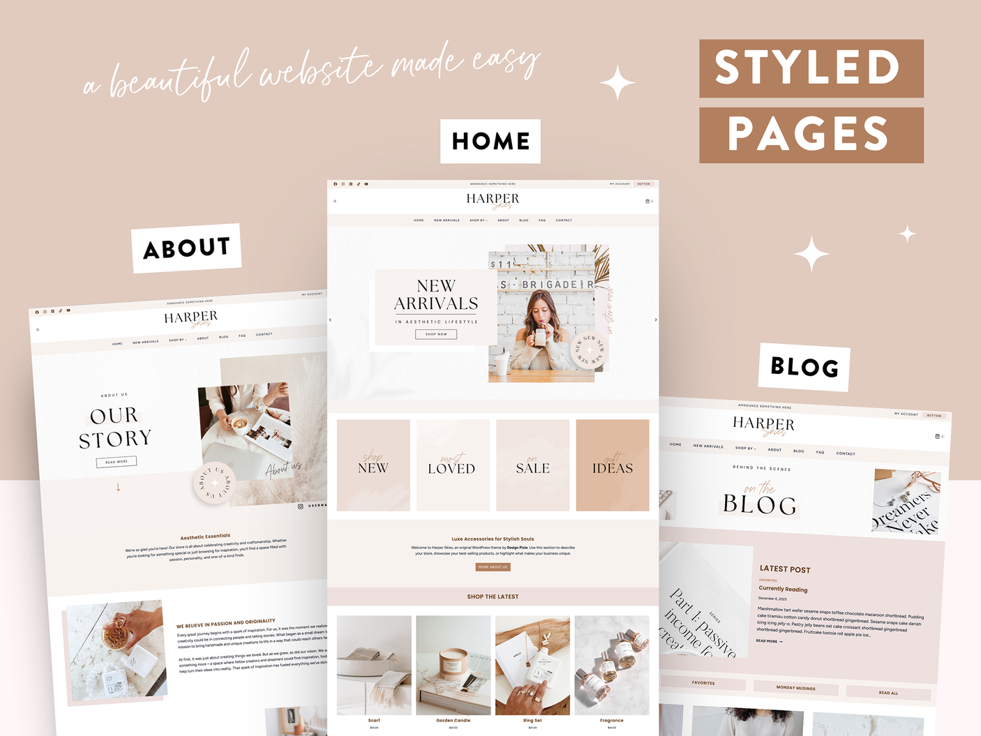 Harper Skies Wordpress Theme