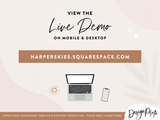Minimal White Squarespace Template
