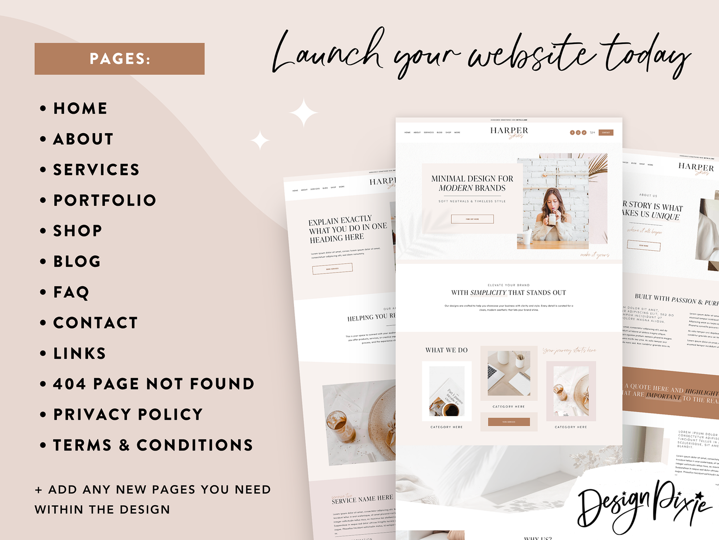 Minimal White Squarespace Template