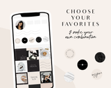Luxe Black Instagram Highlight Icons - Design Pixie