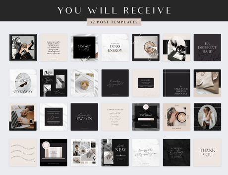 Luxe Edit Instagram Post Templates - Design Pixie