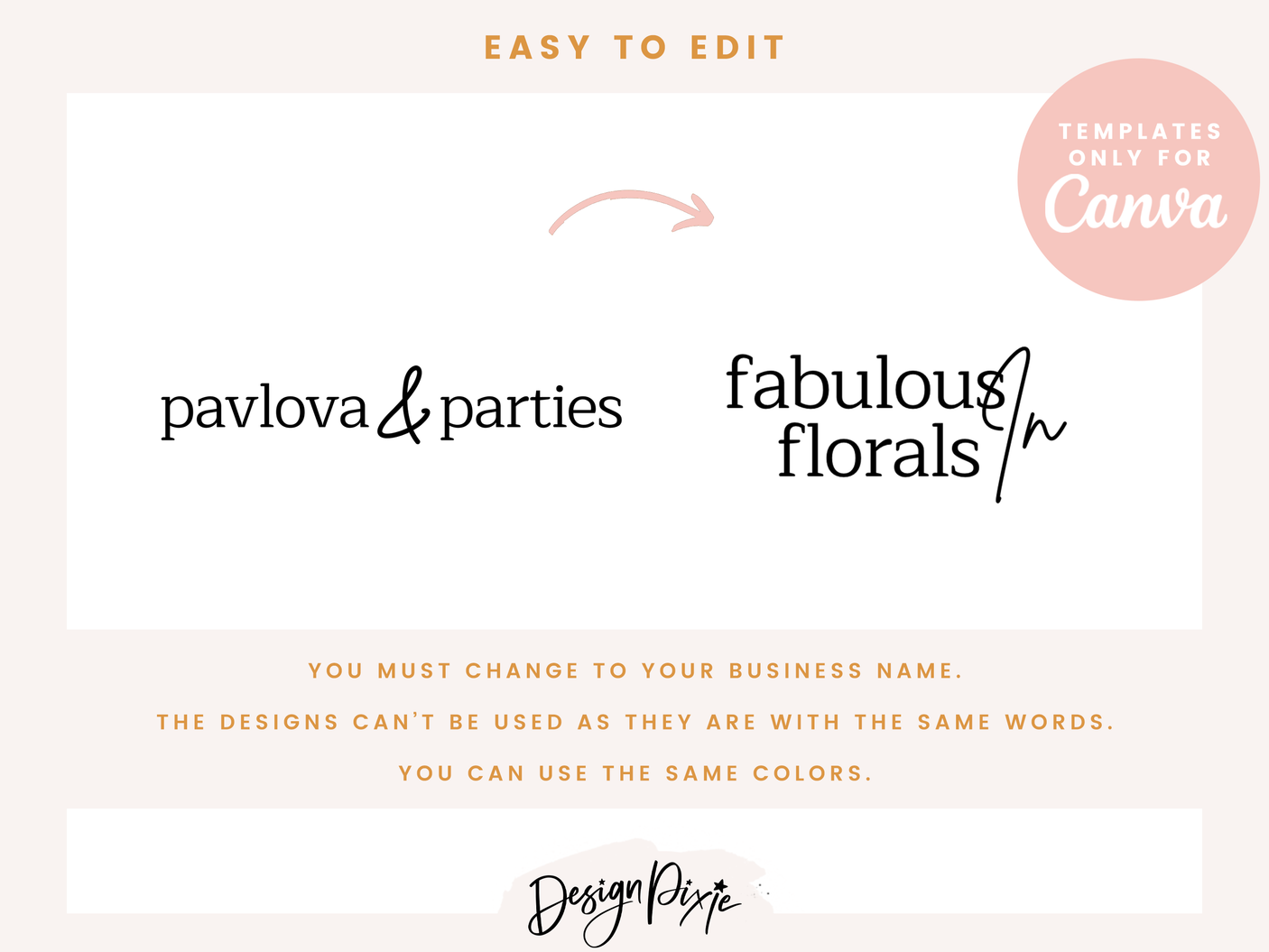 Pavlova Logo Template - Design Pixie