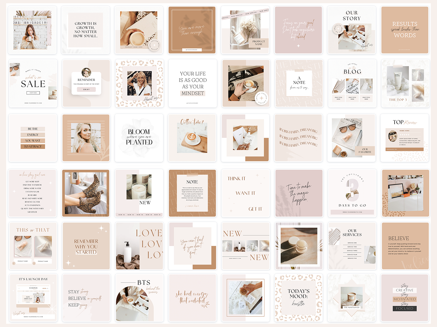 Harper Skies Instagram Post Templates - Design Pixie