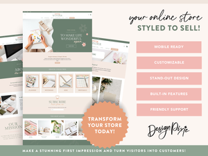 Olive Green Shopify Theme