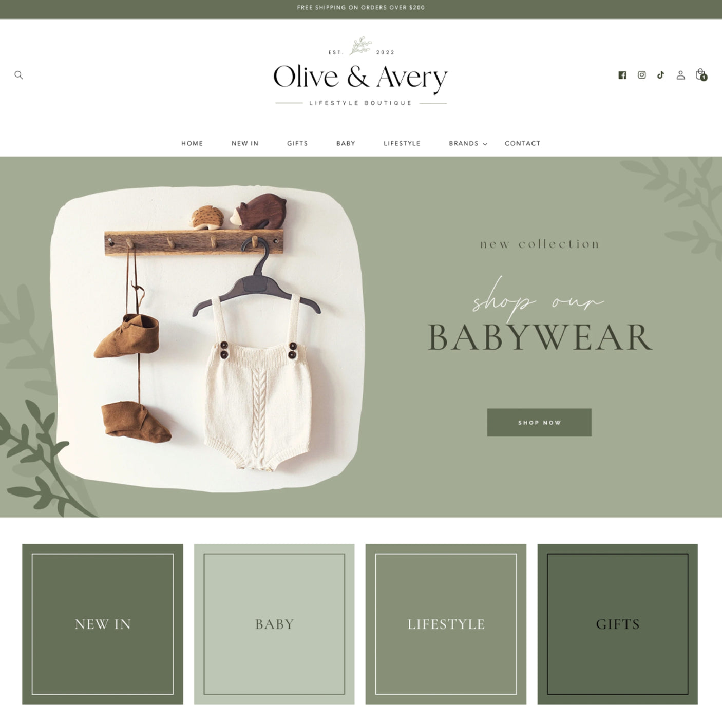 Olive And Avery Shopify Theme - Design Pixie