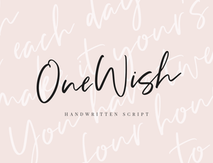 One Wish Font